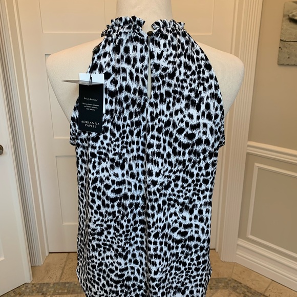 ADRIANNA PAPELL Cheetah Blouse - Picture 3 of 8